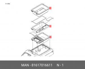 Карман вещевой MAN 81617016611 MAN