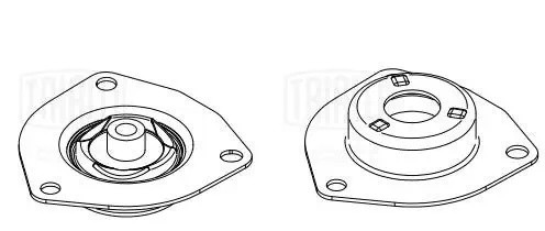 Опора амортизатора Nissan X-Trail T30 (01-)/Primera P12 (02-) (перед.) (без подш SA 1464 TRIALLI