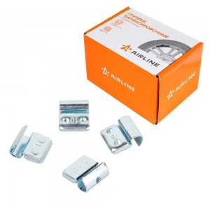 Груз балансировочный стальной для литых дисков 10 гр, 100 шт ATRK140 AIRLINE