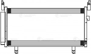 Радиатор кондиц. для ам Subaru Forester IV (12-) 2.0i,2.5i M,A (LRAC 2214) LRAC 2214 LUZAR