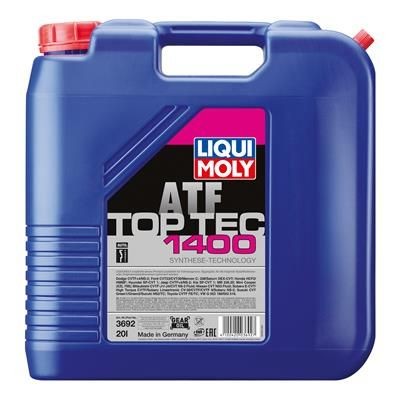 3692 LiquiMoly Синт-ое тр.масло д/CVT Top Tec ATF 1400 (20л) 3692 LIQUI MOLY