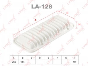 фильтр воздушный!\ Toyota Yaris 1.0 16V 99> LA-128 LYNXAUTO