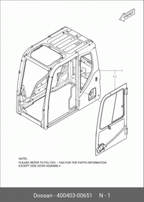 400403-00651 Фильтр-сепаратор в сборе с подогревом DX225LCA 400403-00651 DOOSAN