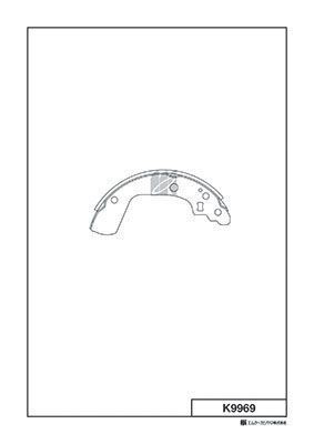 K9969-01 колодки тормозные! барабанные\ Suzuki Swift 1.3/1.5/1.5DDiS 05> K9969 MK KASHIYAMA