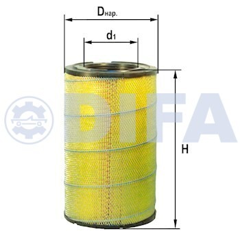 Фильтр воздушный DIFA 4394 DIFA4394 DIFA
