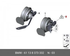разъем проводки!\ BMW E82/E88 61 13 8 373 332 BMW