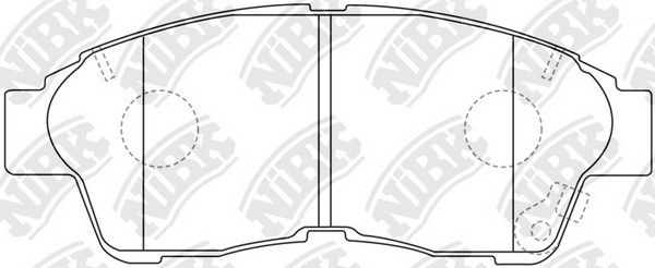 Колодки тормозные TOYOTA Corolla (97-01) передние (4шт.) NIBK PN1322 NIBK