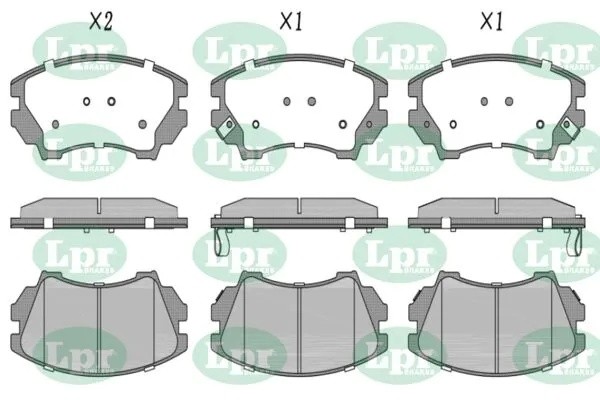 Комплект тормозных колодок 05P1467 05P1467 LPR