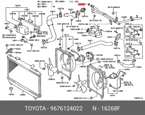 Кольцо уплотнительное 96761-24022 96761-24022 TOYOTA