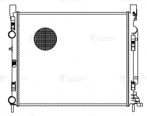 Радиатор RENAULT Kangoo (07-) охлаждения LUZAR LRC 0973 LUZAR