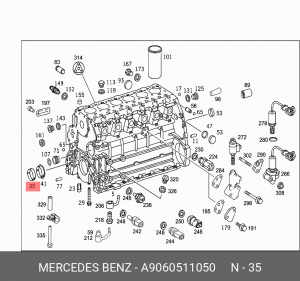ВТУЛКА РАСПРЕДВАЛА A 906 051 10 50 MERCEDES BENZ