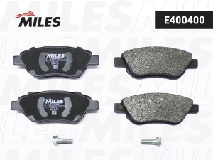 Колодки тормозные передние (без датчика + болты) (Смесь Low-Metallic) FIAT ALBEA E400400 MILES