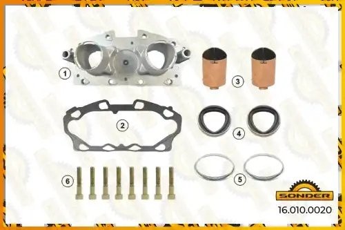 Аналог 16020. РМК суппорта MERITOR ELSA 195/225, EX225 Корпус направляющих, прок 160100020 SONDER