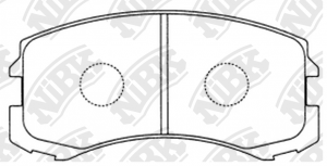 Колодки тормозные MITSUBISHI Lancer (95-) передние (4шт.) NIBK PN3462 NIBK