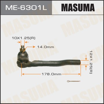 наконечник рулевой тяги левый!\ Honda Jazz 02> ME6301L MASUMA