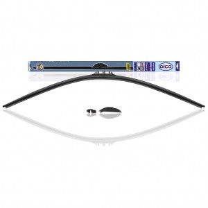 Щетка стеклоочистителя 580мм беcкаркасная (крепление крючок) Super Flat Graphit  053000 ALCA