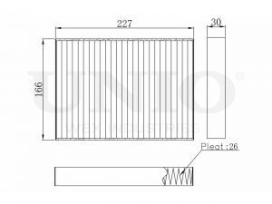 Фильтр салонный угольный FLT-40046C UNIO
