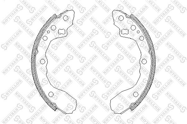 4344.00=K3347-01=406SBS=362240B=FSB210 !колодки барабанные\ Mazda 626 1.6/2.0/2. 355-100-SX STELLOX