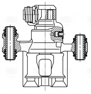Суппорт тормозной задний левый d=34 мм CF 800331 TRIALLI