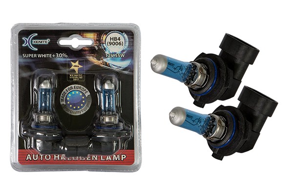 Лампа 12V HB4(9006) 55W P22d +30% 4000К блистер (2шт.) Super White XENITE 1007041 XENITE