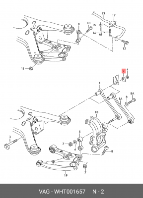 шайба!\ Audi A6 97-05, VW Passat 96-05 WHT 001 657 VAG