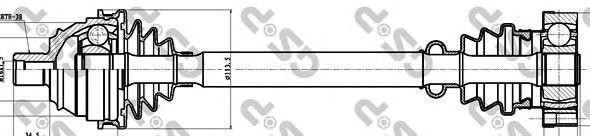 Вал приводной 261003 261003 GS P