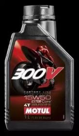 Масло моторное для 4-х тактных двигателей MOTUL 300V 4T FL ROAD RACING 15W50 син 104125 MOTUL