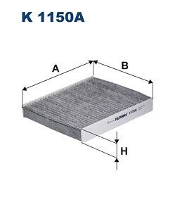 Фильтр салонный угольный K1150A K1150A FILTRON