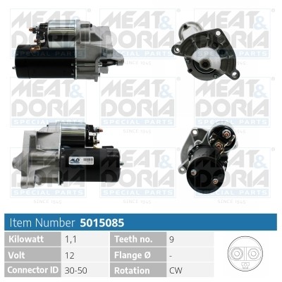 Стартер PEUGEOT 307 MEAT&DORIA 5015085 MEAT DORIA