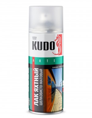 Лак яхтный "KUDO" шелковисто-матовый (520 мл) (аэрозоль) KU-9005 KUDO