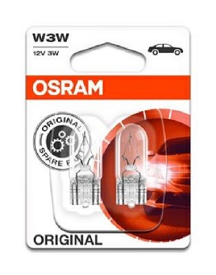 к-кт ламп ORIGINAL LINE! 2шт. (W3W) 12V 3W W2.1x9.5d качество ориг. з/ч (ОЕМ)\ 2821-02B OSRAM