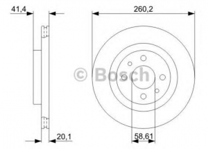 Диск тормозной передний PREMIUM2  2шт 0 986 479 346 BOSCH