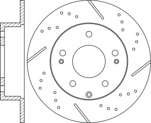 Диск тормозной Performance MITSUBISHI OUTLANDER 06-12 RN1404DSET RN1404DSET NIBK