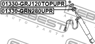 Втулка заднего амортизатора 01330-GRN280UPR 01330-GRN280UPR FEBEST