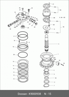 K9000938 Диск K9000938 DOOSAN