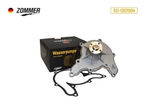 Помпа ГАЗ 53, 3307, 3308, 66 ПАЗ 3205 в сб. (с прокладкой) 5111307004 ZOMMER