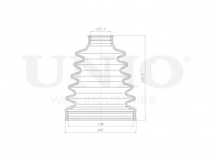 Пыльник ШРУСа (к-т) DUC-30109K UNIO