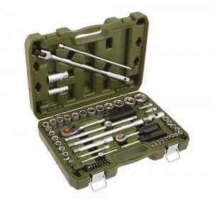 Набор инструмента  62 пр 1/2" и 1/4" /ДЕЛО ТЕХНИКИ/ 620762 DELO TEHNICI