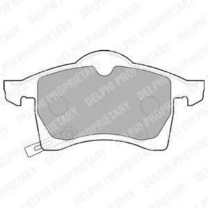 LP1309 колодки дисковые п. !\ Opel Astra 1.8i-2.2i/TDi 98> LP1309 DELPHI