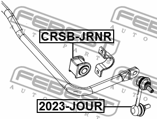 Втулка задн стабилизатора DODGE JOURNEY NEW 2012- CRSB-JRNR CRSB-JRNR FEBEST