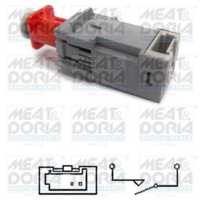 Выключатель педали сцепления OPEL Corsa C (01-) MEAT&DORIA 35066 MEAT DORIA