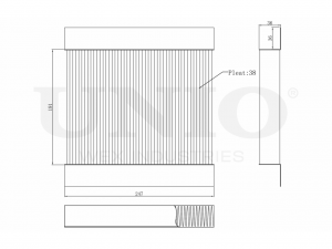 Фильтр салонный FLT-40051 UNIO
