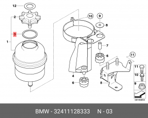 уплотнительное кольцо!\ BMW all 32 41 1 128 333 BMW