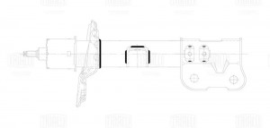 Амортизатор Kia Sorento (14-) (стойка) пер. лев. (AG 08135) AG08135 TRIALLI