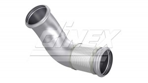 Труба выхлопная с гофрой Volvo FM(4)/FH(4) 8AE049 DINEX