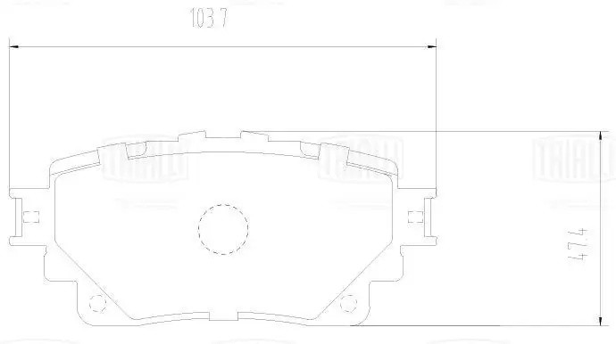 Колодки тормозные дисковые задние PF 2557 TRIALLI
