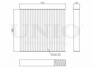 Фильтр салонный угольный FLT-40002C UNIO