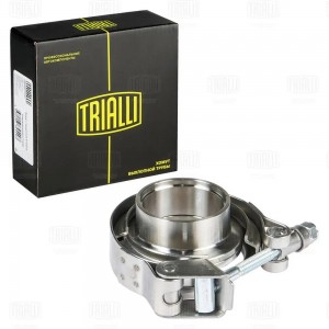 Хомут глушителя V-band быстросъемный с фланцами D=38 мм (нерж. сталь) (VC 38 SS) VC 38 SS TRIALLI