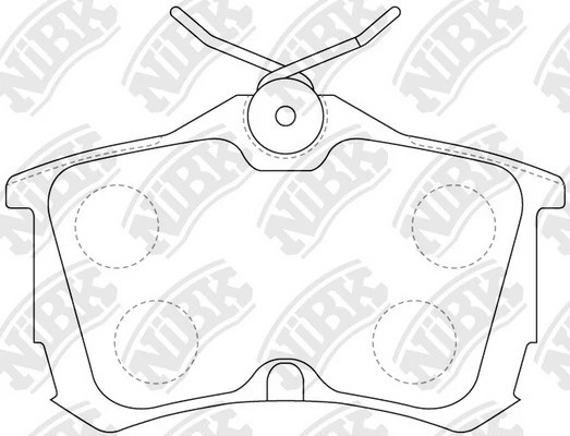 Колодки тормозные HONDA Accord (98-02) задние (4шт.) NIBK PN8109 NIBK