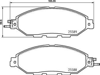 Колодки тормозные P56107 P56107 BREMBO
